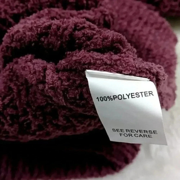 Dusty Rose Mauve Chenille Sweater - Picture 6 of 12